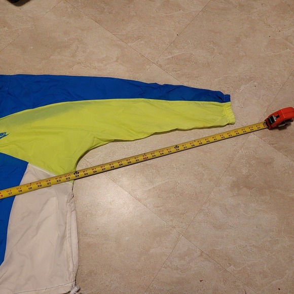 VTG Nike Y2K Mens Size L Large Silver Tag Colorblock Retro Windbreaker Jacket - Picture 7 of 12